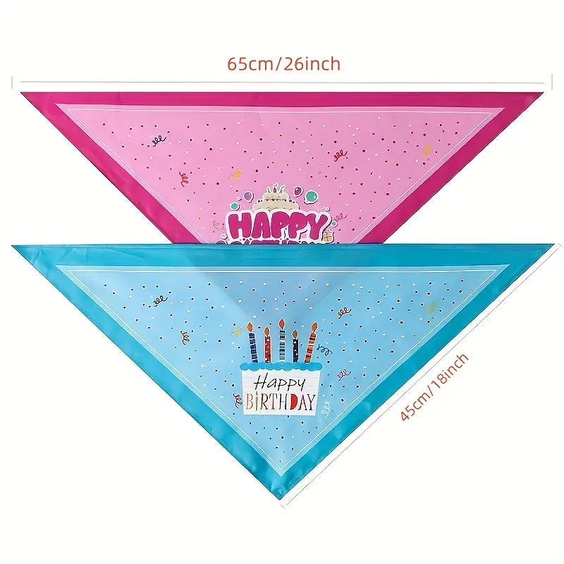 Single Piece Trendy Dog Bandana + Birthday Hat - Ideal Pet Birthday Outfit